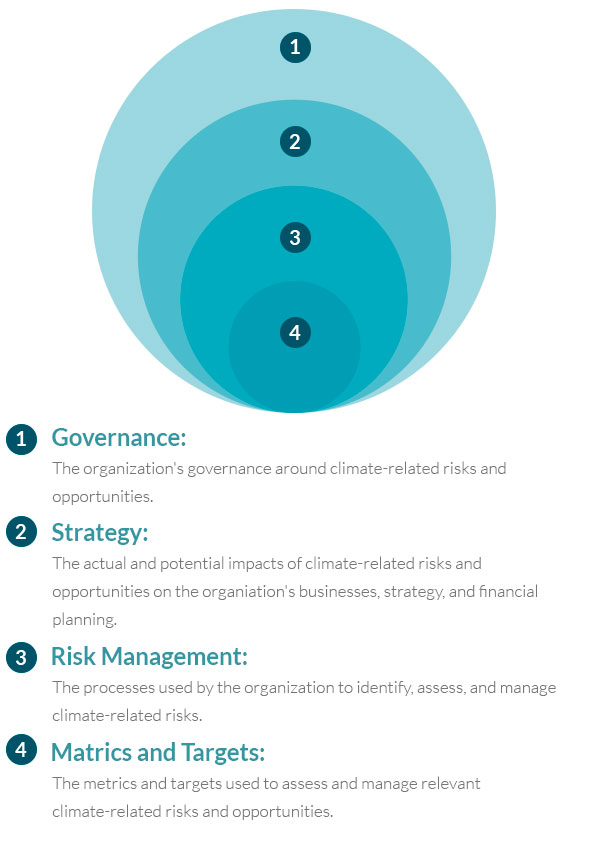 Core elements of the TCFD’s recommendations